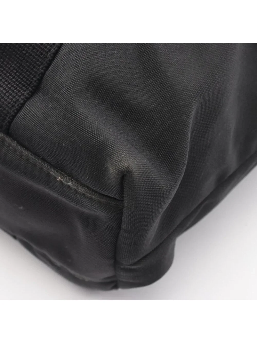 Gucci Tote Sherry Line Black Canvas Leather